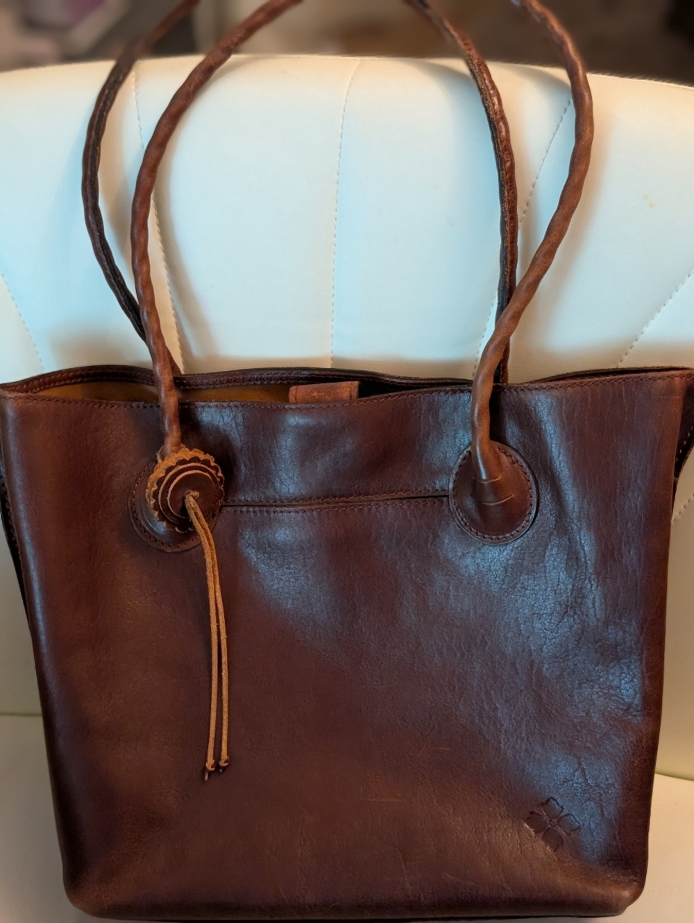 Patricia Nash Leather Eastleigh Tote. Like New. Brown Color
